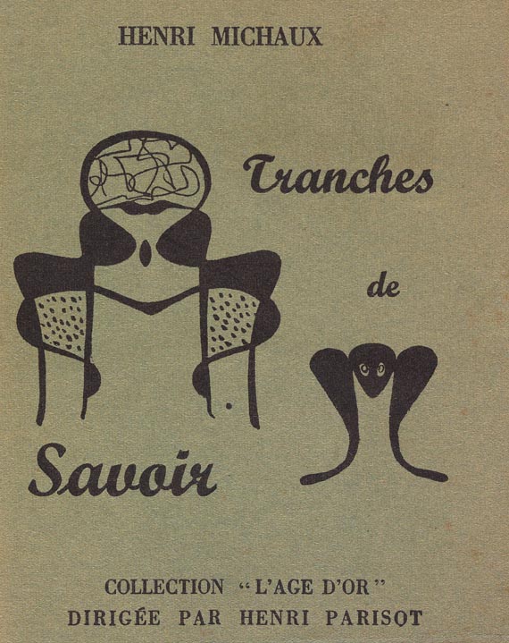 Henri Michaux - Char, R., La paroi. 1952 sowie 3 Bde. von Henri Michaux