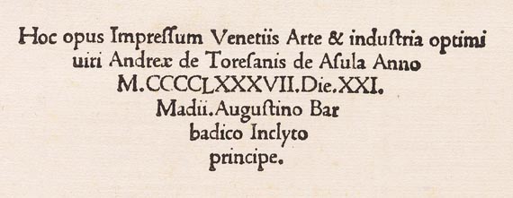 Marcus Antonius Coccius Sabellicus - Rerum venetiarum (1487)