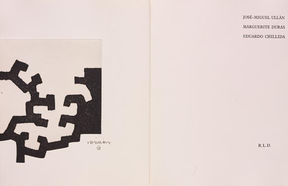 Eduardo Chillida - J.-M. Ullán: Adoración (1977). Vorzugsausgabe mit Suite.