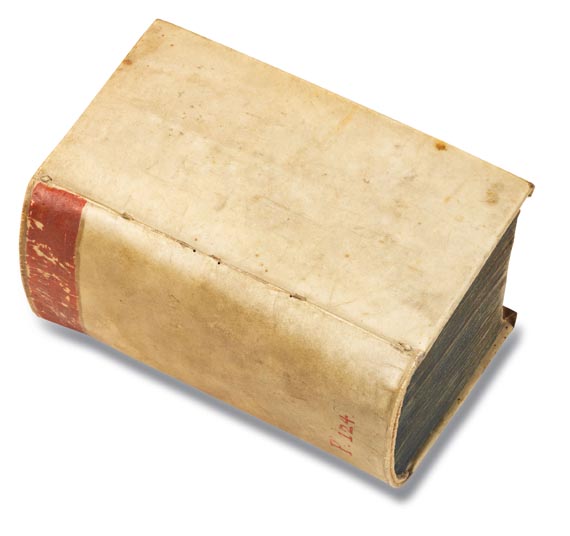 Aegidius Strauch - Astrosognia, synoptice. Sammelbd. mit 6 Werken (1663-68). - Einband