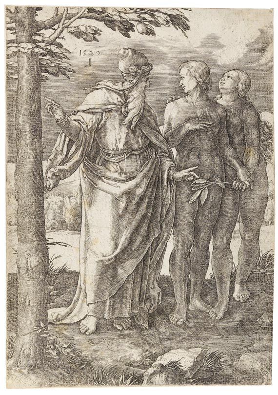 Lucas van Leyden - 2 Blätter: Das erste Verbot. Vertreibung aus dem Paradies - Weitere Abbildung