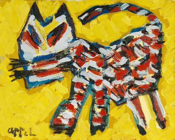 Karel Appel - Walking cat