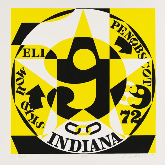 Robert Indiana - 5 Blätter: Eine kleine Nachtmusik, Picasso, The Santa Fe Opera, Decade: Autoportrait 1969, The Bridge - Weitere Abbildung