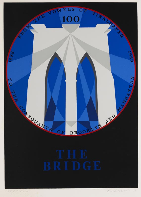 Robert Indiana - 5 Blätter: Eine kleine Nachtmusik, Picasso, The Santa Fe Opera, Decade: Autoportrait 1969, The Bridge - Weitere Abbildung