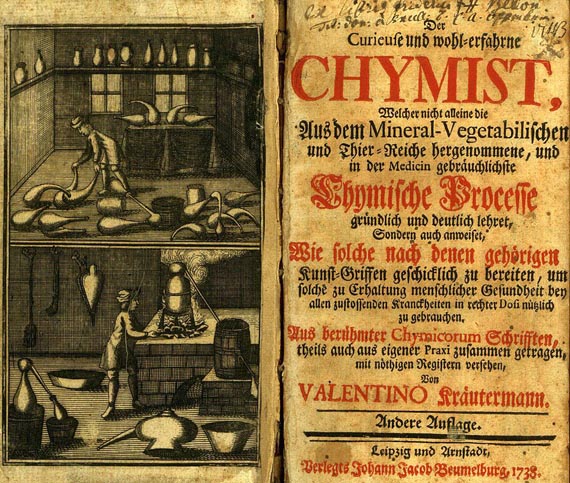 Chr. von Hellwig - Der Curieuse und wohl-erfahrne Chymist. 1738