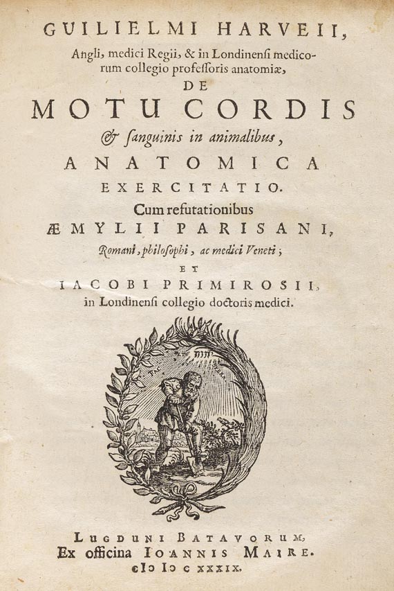 William Harvey - De motu cordis. 1639 - Weitere Abbildung