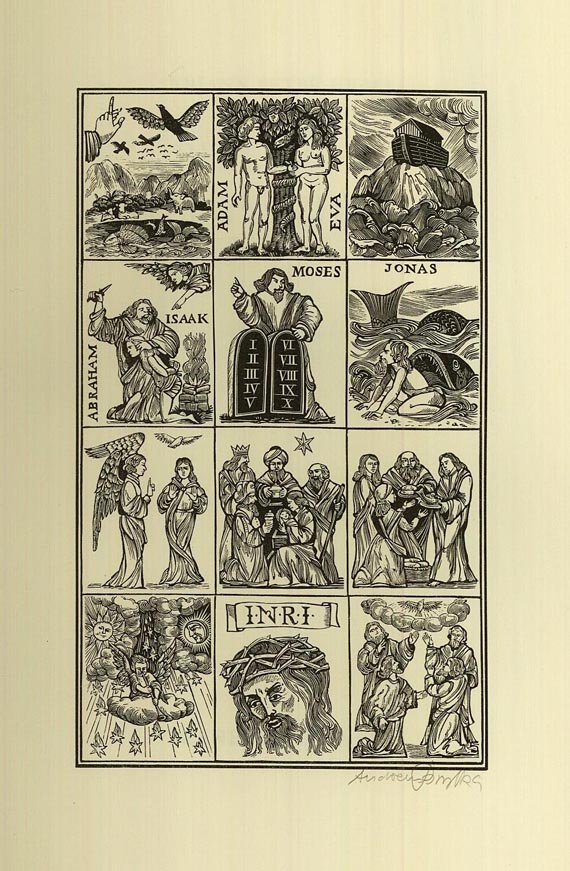 Manesse Drucke - Biblische Geschichten, Gedichte, Schwermut, Fiammetta. 4 Bde.