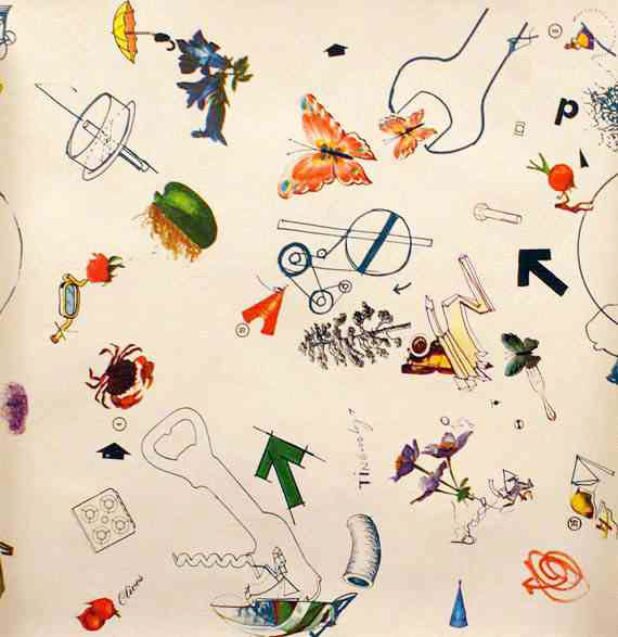 Jean Tinguely - Tinguely: Tapete rosa. Um 1970