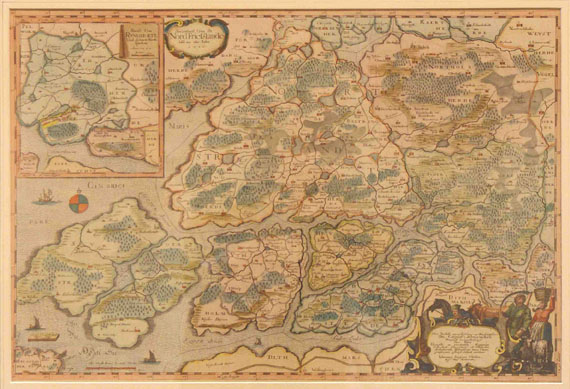 Schleswig-Holstein - 1 Bl. Nord Frießlande (im Jahr 1240). J. Mejer, 1652