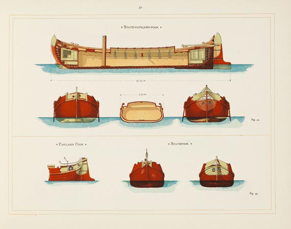 Verkehrswesen - Konijnenburg, Emile van, Der Schiffbau. 3 Bde. 1895-1905