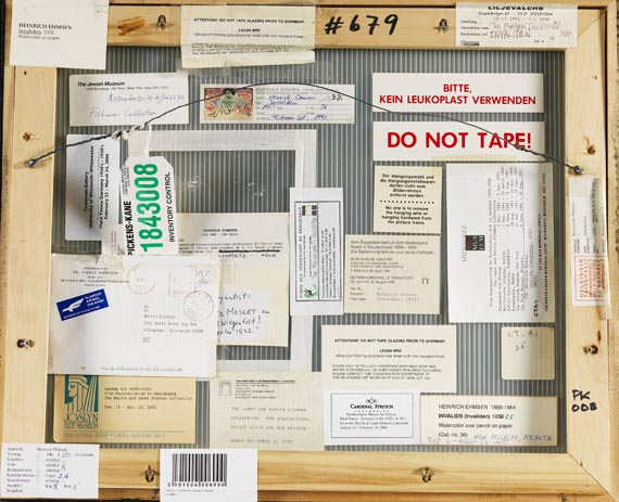 Heinrich Ehmsen - Invaliden - Signatur