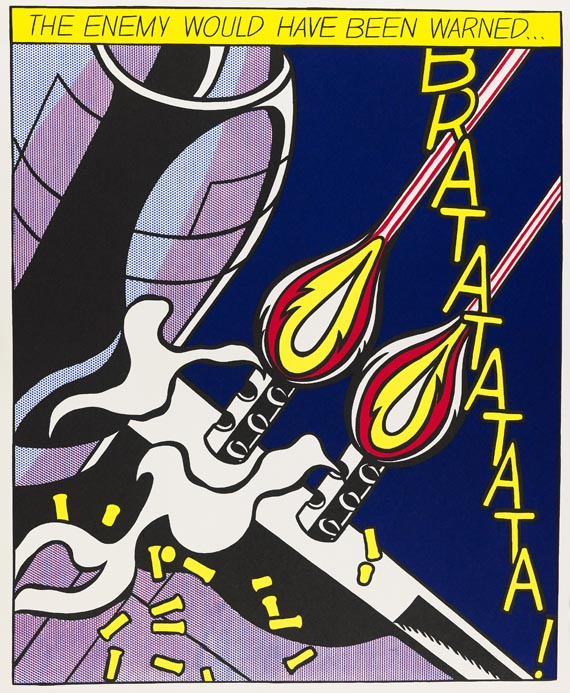Roy Lichtenstein - 3 Blätter: As I Opened Fire Poster