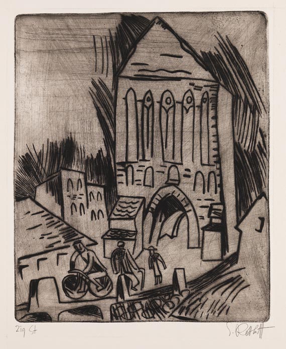 Karl Schmidt-Rottluff - Altes Stadttor (Motiv aus Schlawe)