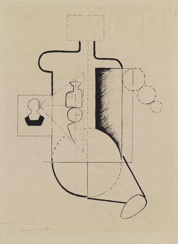 Willi Baumeister - Sitzende Figur (Visieren)