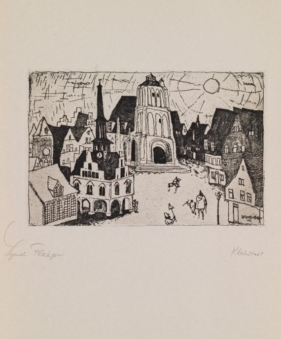 Lyonel Feininger - Sonnenaufgang (Kleinstadt)