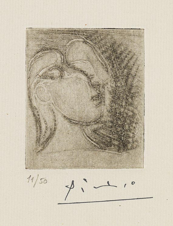 Pablo Picasso - Tête de femme tournée à droite