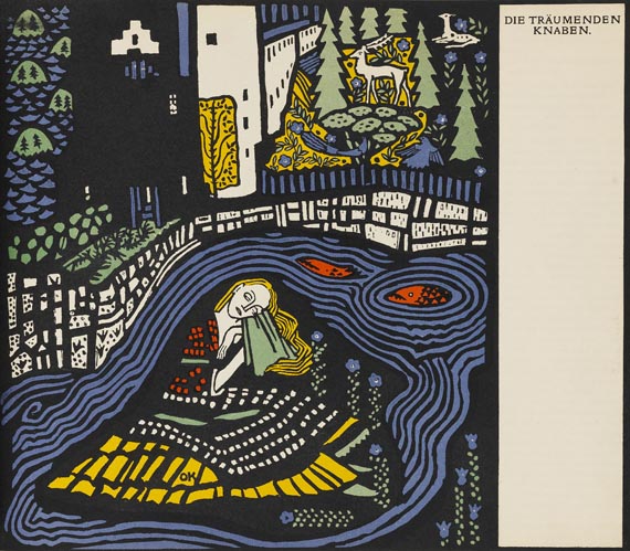 Oskar Kokoschka - Die träumenden Knaben. 1908. - Weitere Abbildung