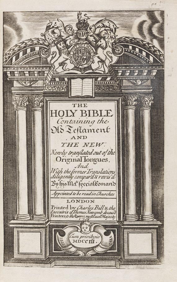 Biblia anglica - The Holy Bible (1703-1751).