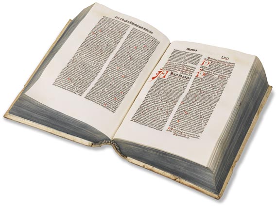  Berardinus von Siena - Sermones de Evangelio aeterno + Quadragesimale. 2 Tle. in 1 Bd. Basel 1489-90.