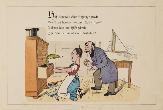 Lothar Meggendorfer - Bestrafte Neugierde. 1885 (270)