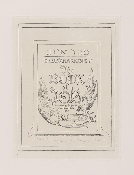 William Blake - Illustrations of the book of Job. - Weitere Abbildung