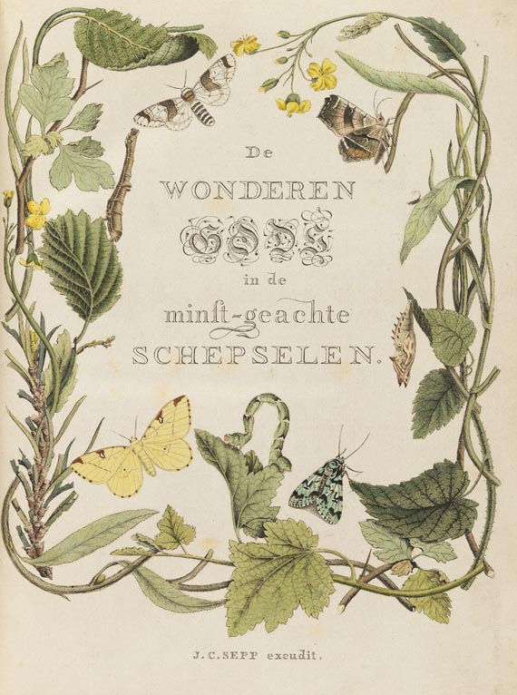 Jan Christiaan Sepp - Nederlandsche Insecten. 8 Bde. 1762-1860