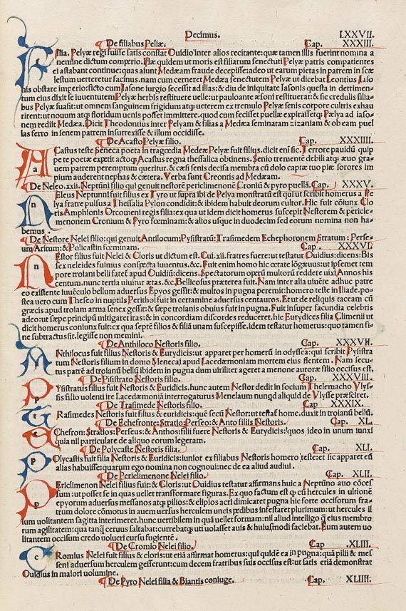 Giovanni Boccaccio - Genealogie. (B9)