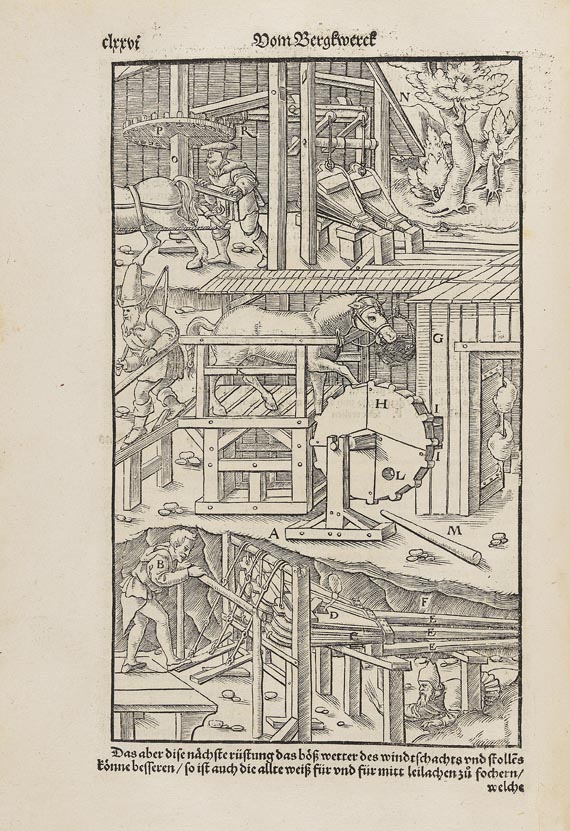 Georg Agricola - Berckwerck Buch. 1580. - Weitere Abbildung