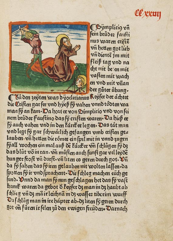 Jacobus de Voragine - Das Leben der Heiligen (Legenda aurea). 2 Bde. (C9/C17).