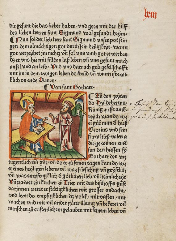 Jacobus de Voragine - Das Leben der Heiligen (Legenda aurea). 2 Bde. (C9/C17). - Weitere Abbildung