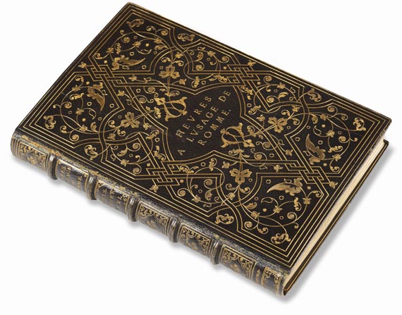   - Hore intemerate dei genitricis Virginis marie. Auf Pgt. Paris 1506. - Einband