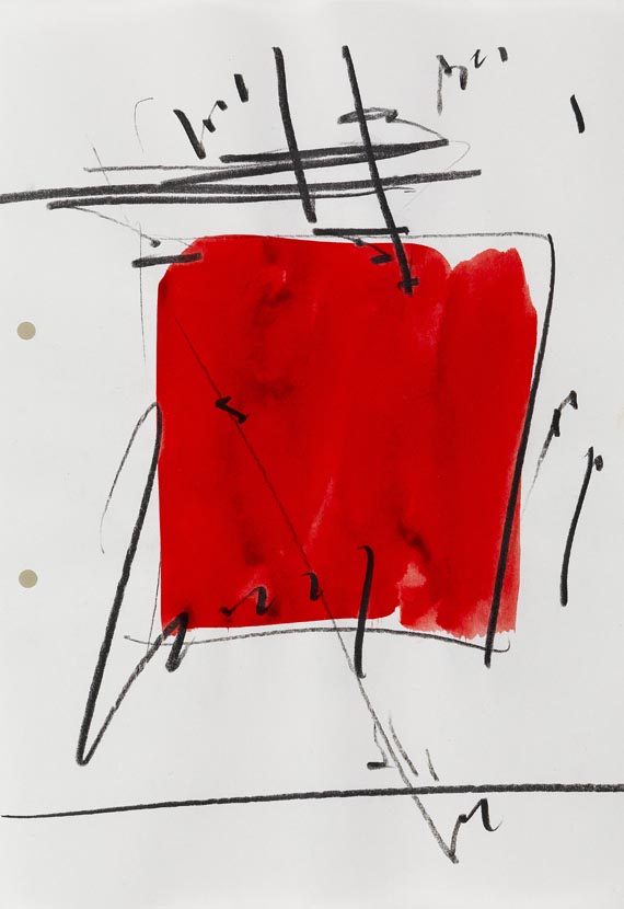 Imi Knoebel - 4 Blätter: Rote Formen - Weitere Abbildung