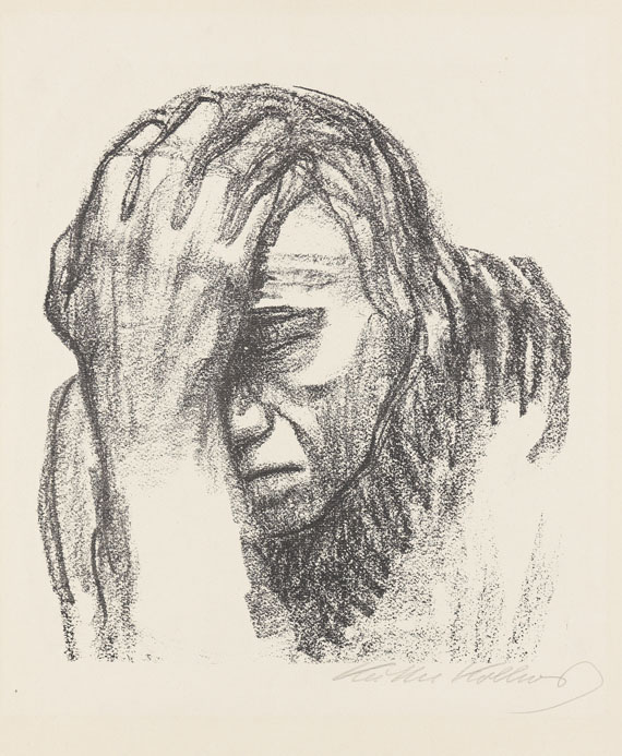 Käthe Kollwitz - Nachdenkende Frau