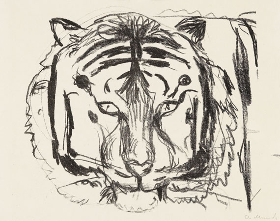 Edvard Munch - Tigerkopf II