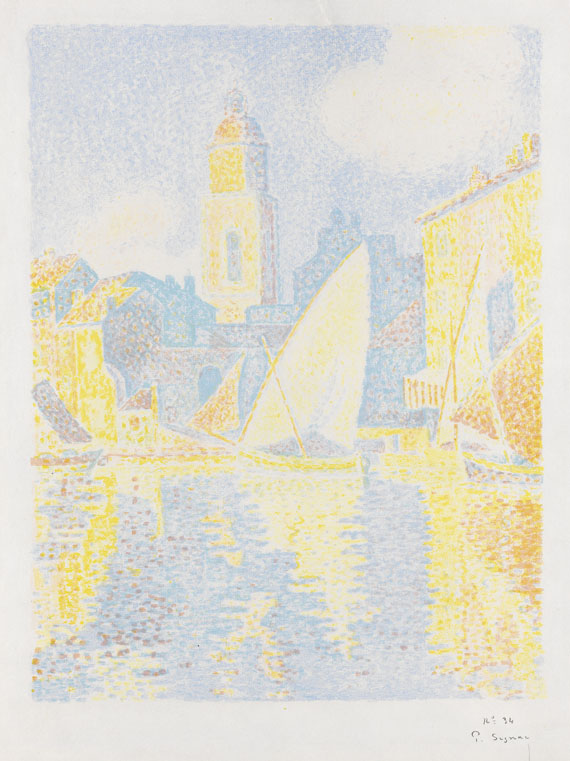 Paul Signac - Saint Tropez: Le Port