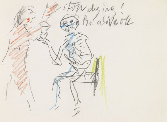 Oskar Kokoschka - Stop dying! Be alive