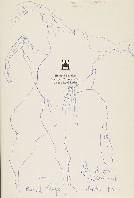 Bernard Schultze - Sperriger Zaun aus Zeit. 1976. - Weitere Abbildung