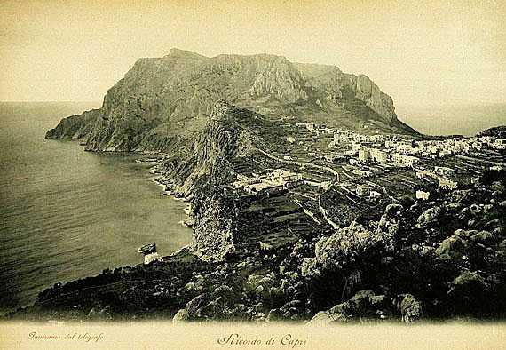  Italien - Album mit Fotos von Capri u. a. Um 1880.