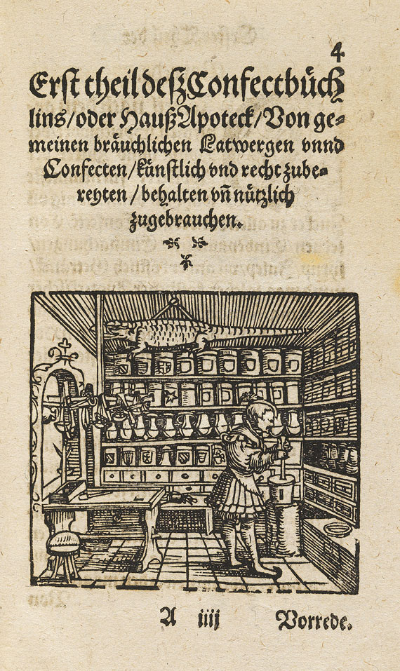 Walther Hermann Ryff - Confectbuch unnd Hausz Apoteck. 1578. - Weitere Abbildung