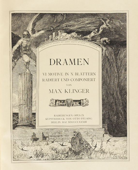 Max Klinger - Dramen. 1883. 2. Ausgabe. - Weitere Abbildung