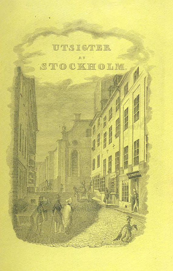   - Utsigter af Stockholm. Ca. 1840.