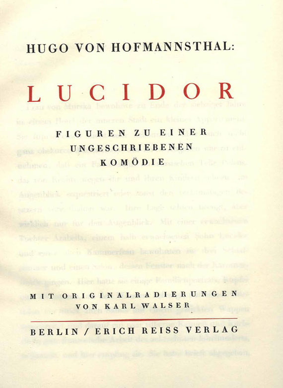   - 3 Pressedrucke. 1907-23.