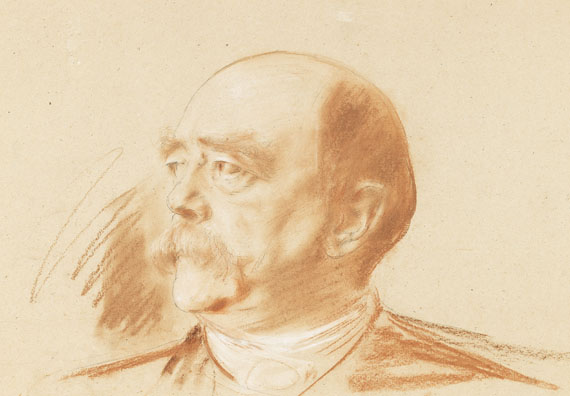 Franz von Lenbach - Porträt Fürst Bismarck im Dreiviertelprofil