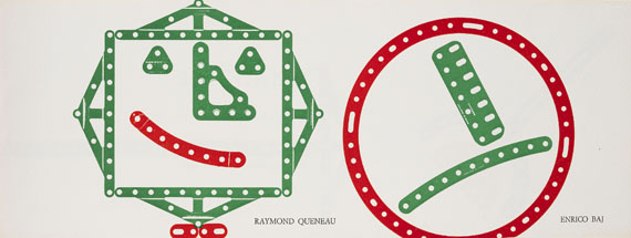 Enrico Baj - Raymond Queneau: Meccano. 1966.