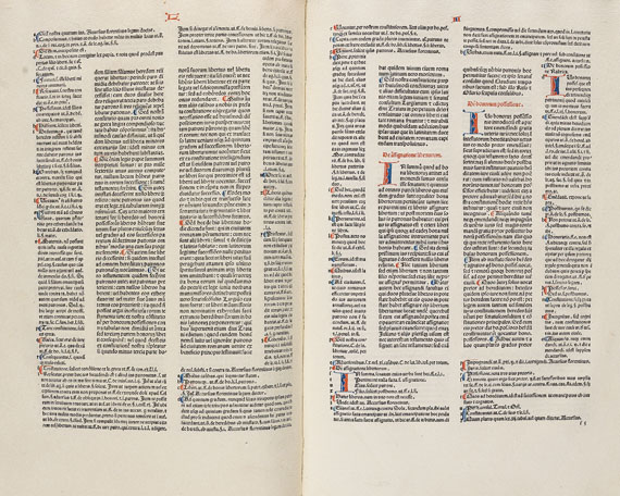  Justinianus - Institutiones. Ca 1478-80. - Weitere Abbildung