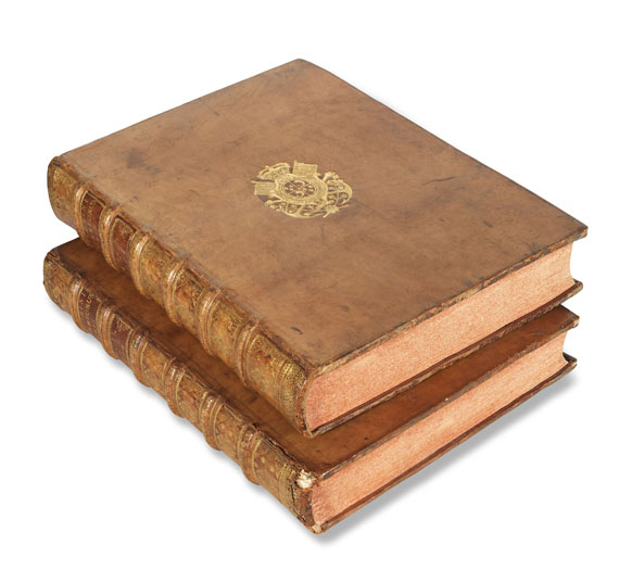 Johannus Calderinus - 2 Bde. Repertorium juris. 1474. - Einband