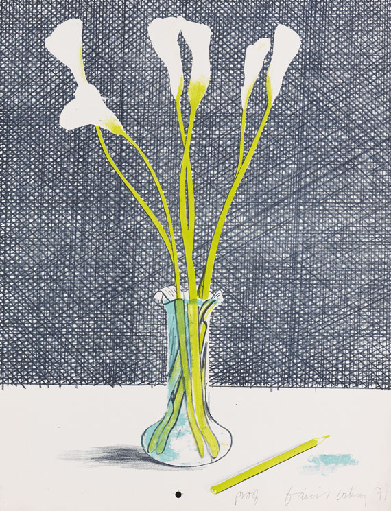 David Hockney - Lillies (Still Life)