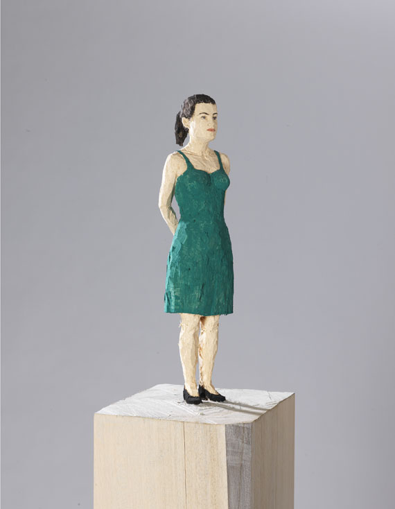 Stephan Balkenhol - Frau mit grünem Kleid - Weitere Abbildung