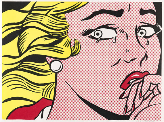 Roy Lichtenstein - Crying Girl - Signatur