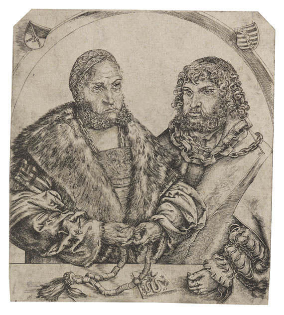 Lucas Cranach d. Ä. - Doppelporträt Friedrich der Weise und Johann der Beständige, Herzöge von Sachsen